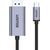 UNITEK V1409A cable gender changer USB-C DisplayPort Black, Grey