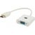 Savio CL-27B video cable adapter HDMI Type A (Standard) VGA (D-Sub) White