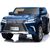 Bērnu divvietīgs elektromobilis Lexus DK-LX570, zils-lakots