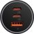 Baseus Golden Contactor Pro car charger, 2x USB-C, 1x USB, 65W (gray)