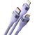 3in1 USB cable Baseus Flash Series 2, USB-C + micro USB + Lightning, 100W, 1.2m (purple)