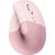 Logitech Lift Vertical Rose Bluetooth Ergonomic Mouse Dark Rose