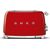 SMEG TSF03RDEU 50's Style Aesthetic Tosteris 4x4 Glossy Red