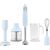 Smeg HBF22PBEU Hand Blender with Accessories Pastel blue