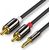 UGREEN AV116 3,5mm Jack to 2RCA (Cinch) Cable 3m (black)
