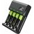 Bateriju lādētājs Green Cell VitalCharger and 4x AA Ni-MH 800mAh Batteries