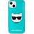 KLHCP13SCHTRB Karl Lagerfeld TPU Choupette Head Case for iPhone 13 mini Fluo Blue