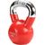 Kettlebell cast iron knurled chrome handle HMS KTC08 RED