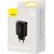 (Ir veikalā) Lādētājs 220v Baseus Compact Quick Charger, 3x USB, 17W (Black)