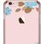 X-Fitted Пластиковый чехол С Кристалами Swarovski для Apple iPhone  6 / 6S Розовый / Синии Цветы