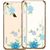 X-Fitted Aizmugurējais Plastikata Apvalks ar Swarovski Kristāliem Priekš Apple iPhone 6 / 6S Zelts / Orhideja