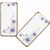 X-Fitted Aizmugurējais Plastikata Apvalks ar Swarovski Kristāliem Priekš Apple iPhone 6 / 6S Zelts / Orhidejas Feja