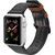 Dux Ducis Canvas Кожанный Ремешок для часов Apple Watch 38 / 40 mm Черный-Коричневый