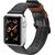 Dux Ducis Canvas Ādas Siksniņa Pulkstenim Apple Watch 38 / 40 mm Melna-Brūna