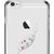 X-Fitted Aizmugurējais Plastikata Apvalks ar Swarovski Kristāliem Priekš Apple iPhone 6 / 6S Sudrabs / Gracioza Lapa