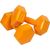 Hanteļu komplekts EB FIT 2x2kg oranžs 1027029 (Trausls materiāls, vizuāli skrāpējumi)