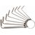 Hex Key Sets 1.5-6mm Deli Tools EDL3080 (silver)