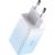 Baseus GaN3 Pro 2xUSB-C + USB wall charger, 65W + 1m cable (blue)