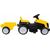 Bērnu traktors ar piekabi, dzeltens