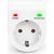 Digitus Surge protector with power and protected LED safety outlet DN-95400 Sockets quantity 1