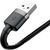 Baseus CALKLF-AG1 Nylon Прочный кабель Данных & Заряда USB-C QC3.0 2.4A на Lightning 0.5M Черный-Серый