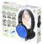 REBELTEC MONTANA BLUE HEADPHONES (MICROPHONE)