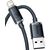 Baseus Crystal kabelis USB to Lightning 2.4A 1.2m melns