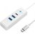 Orico Hub Adapter USB-C to 2x USB 3.0 + USB-C, 5 Gbps, 0.15m (White) USB / Type-C Hub