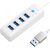 Orico Hub Adapter USB to 4x USB 3.0, 5 Gbps, 0.15m (White)