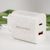 Tellur Green 38W dual port charger Type-C PD20W + USB QC3.0, cream