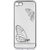 Tellur Cover Silicone for iPhone 7 Butterfly silver