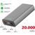 Swissten Aluminium Power Bank Переносная зарядная батарея 2xUSB / USB-C / Micro USB / 20W / 20000 mAh