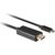 Lanberg CA-CMDP-10CU-0010-BK video cable adapter 1 m USB Type-C DisplayPort Black