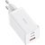 Baseus GaN5 Pro wall charger 2xUSB-C + USB, 65W (white)