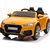 Divvietīgais elektromobilis Audi TT RS, dzeltens