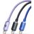 Baseus crystal shine series fast charging data cable USB Type A to USB Type C100W 1,2m purple (CAJY000405)