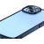 Baseus Glitter Transparent Case and Tempered Glass set for iPhone 14 Plus (blue)