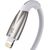 USB-C cable for Lightning Baseus Glimmer Series, 20W, 1m (White)