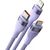 3in1 USB cable Baseus Flash II Series, USB-C + micro USB + Lightning, 66W, 1.2m (Purple)