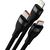 3in1 USB cable Baseus Flash II Series, USB-C + micro USB + Lightning, 66W, 1.2m (Black)