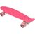 Plastmasas skeitbords 22 collu Enero Pink Led