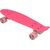 Plastmasas skeitbords 22 collu Enero Pink Led