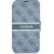 GUBKP13S4GDBL Guess PU 4G Printed Stripe Book Case for iPhone 13 Mini Blue