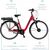 Fischer Bicycle CITA 1.0 (2022), Pedelec (red (glossy), 28, 44 cm frame)