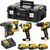 DeWalt cordless screwdriver combo pack DCK377P3T, 18 Volt Impact Drill (yellow / black, 3 cordless tools, 3x Li-ion battery 5.0 Ah XR, 2x T STAK-Box II)