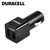 Duracell Universāls 2x 2.4A Divu USB Ligzdu Auto 12V DC 5V Lādētājs Telefonam / Planšetdatoram Melns
