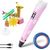 Fusion 3D ручка для печати и создания фигур из PLA | ABS материалов (Ø 1.75mm) розовая