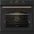 Gorenje Oven BOS67371CLB 77 L, Built in, EcoClean, Mechanical, Steam function, Height 59.5 cm, Width 59.5 cm, Black