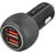 Tellur Dual USB Car Charger With QC 3.0, 6A black