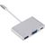 Roger Multimedia Adapter Type-C на VGA + USB / USB-C Серебряный